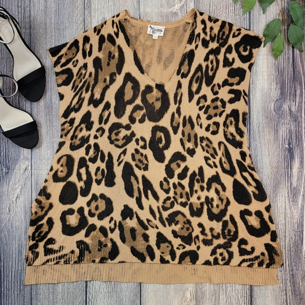 Show Me Your MuMu Leopard Knitten Carter Tunic - Picture 2 of 8